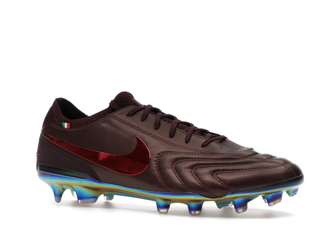 Vue 4 de Nike Tiempo Legend 10 Elite Luxe FG Montebelluna Leather Port Wine