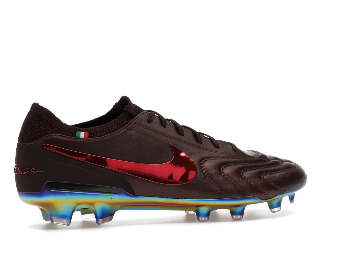 Vue 35 de Nike Tiempo Legend 10 Elite Luxe FG Montebelluna Leather Port Wine