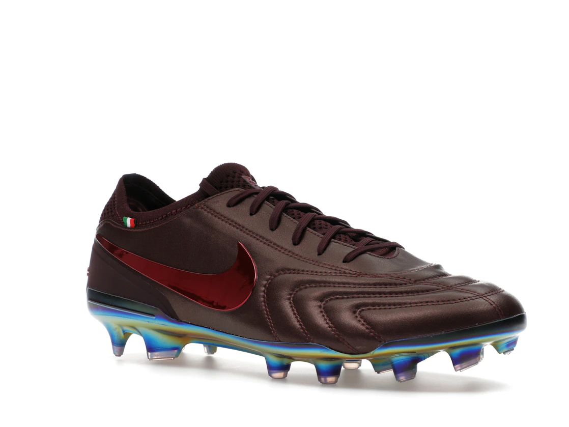 Vue 5 de Nike Tiempo Legend 10 Elite Luxe FG Montebelluna Leather Port Wine