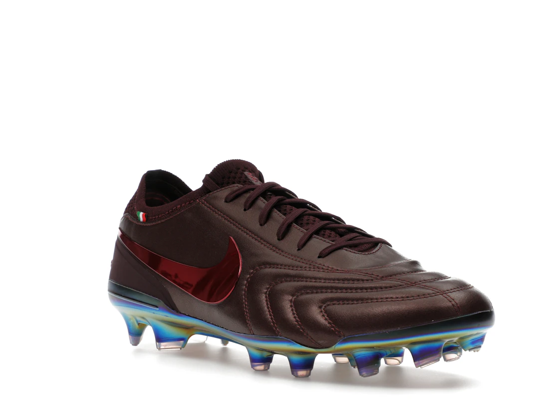 Vue 6 de Nike Tiempo Legend 10 Elite Luxe FG Montebelluna Leather Port Wine