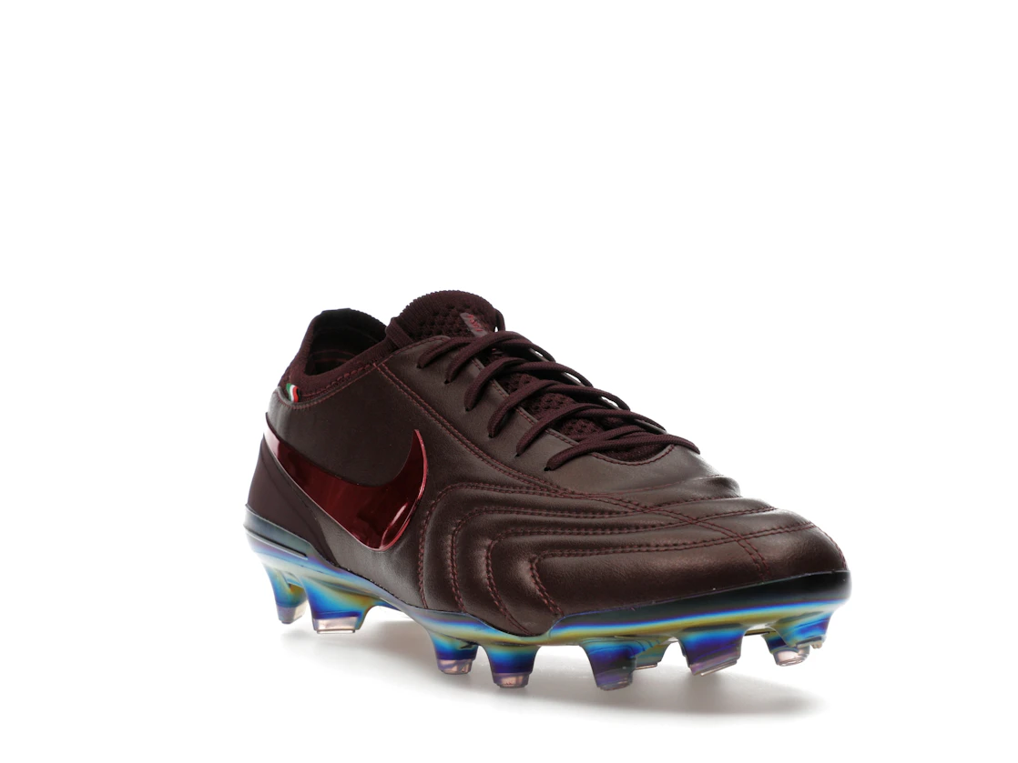 Vue 7 de Nike Tiempo Legend 10 Elite Luxe FG Montebelluna Leather Port Wine