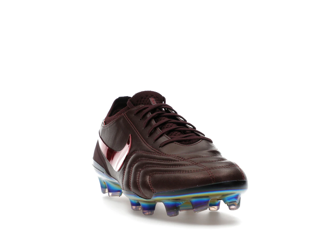 Vue 8 de Nike Tiempo Legend 10 Elite Luxe FG Montebelluna Leather Port Wine