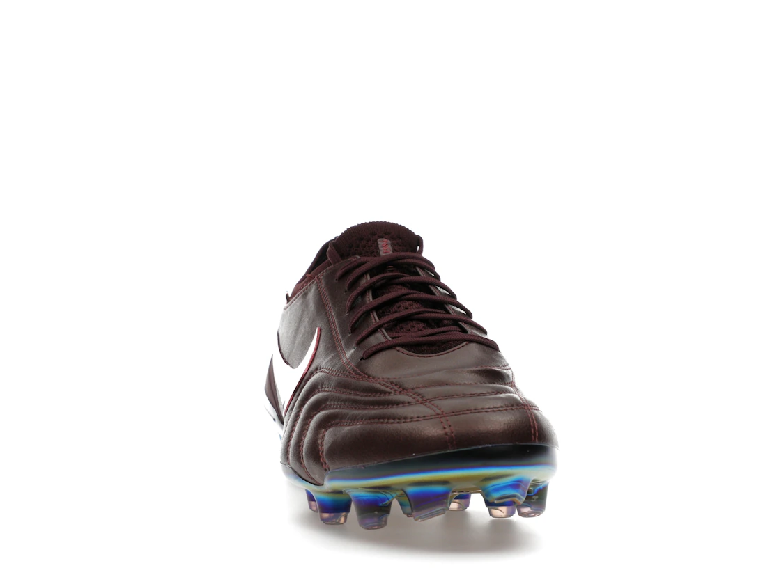 Vue 9 de Nike Tiempo Legend 10 Elite Luxe FG Montebelluna Leather Port Wine