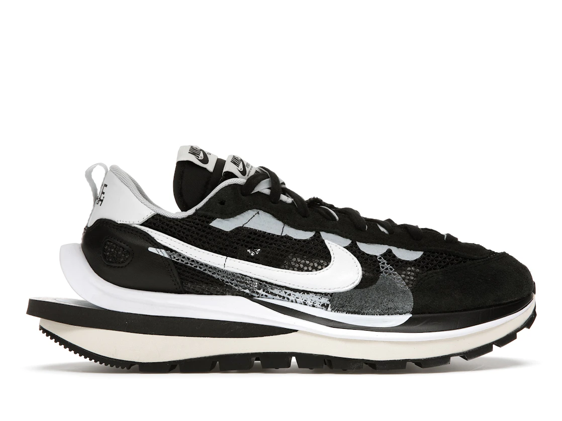 Vue 1 de Nike Vaporwaffle sacai Black White