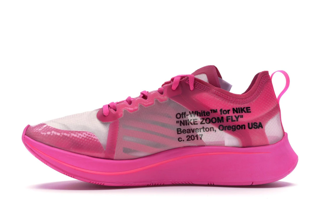 Vue 19 de Nike Zoom Fly Off-White Pink