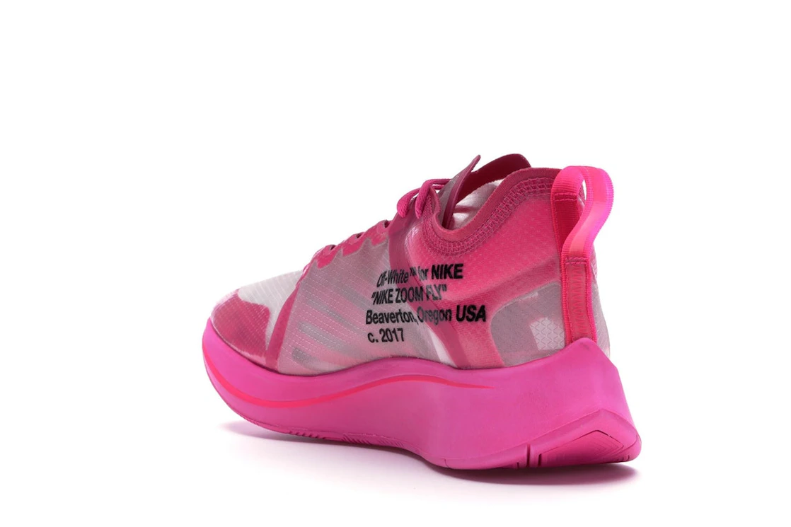 Vue 25 de Nike Zoom Fly Off-White Pink