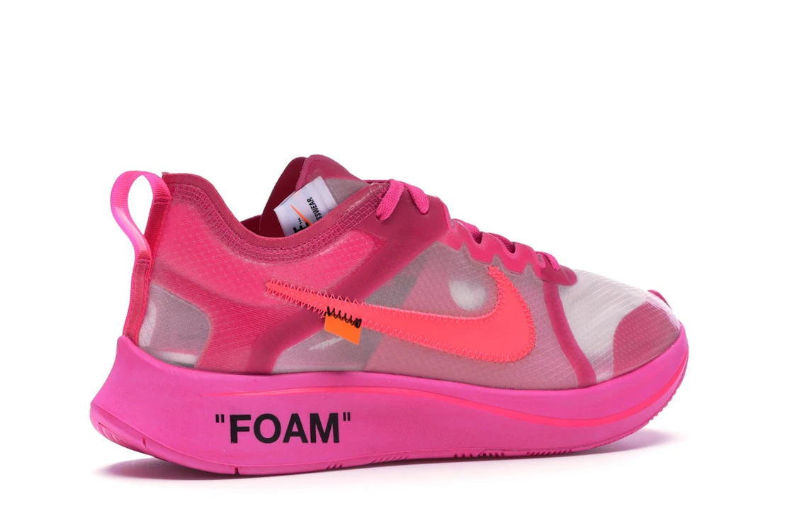 Vue 34 de Nike Zoom Fly Off-White Pink