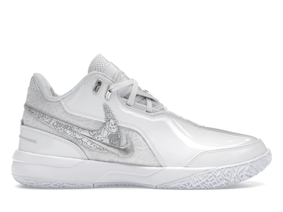 Vue 1 de Nike Zoom LeBron NXXT Gen AMPD White Silver