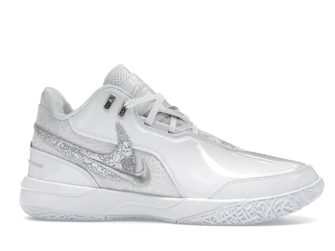 Vue 2 de Nike Zoom LeBron NXXT Gen AMPD White Silver
