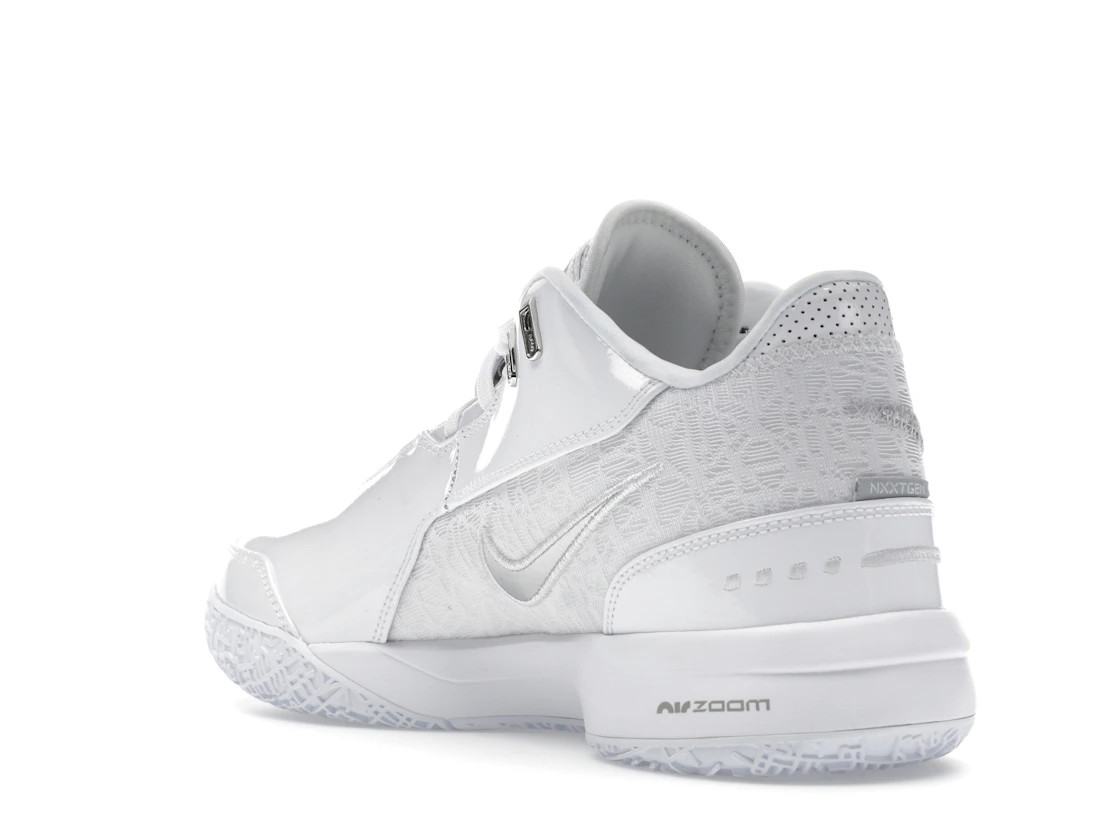 Vue 24 de Nike Zoom LeBron NXXT Gen AMPD White Silver