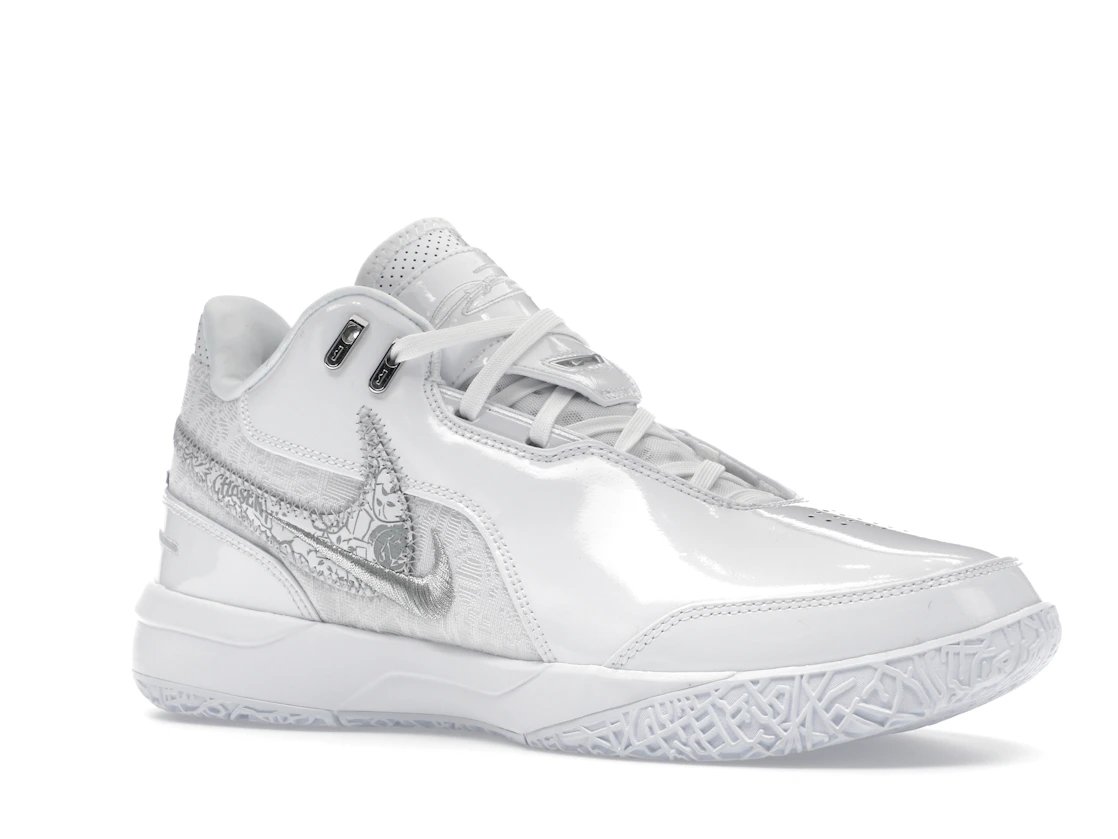 Vue 4 de Nike Zoom LeBron NXXT Gen AMPD White Silver