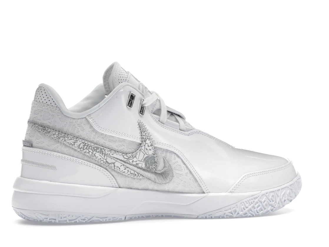 Vue 35 de Nike Zoom LeBron NXXT Gen AMPD White Silver