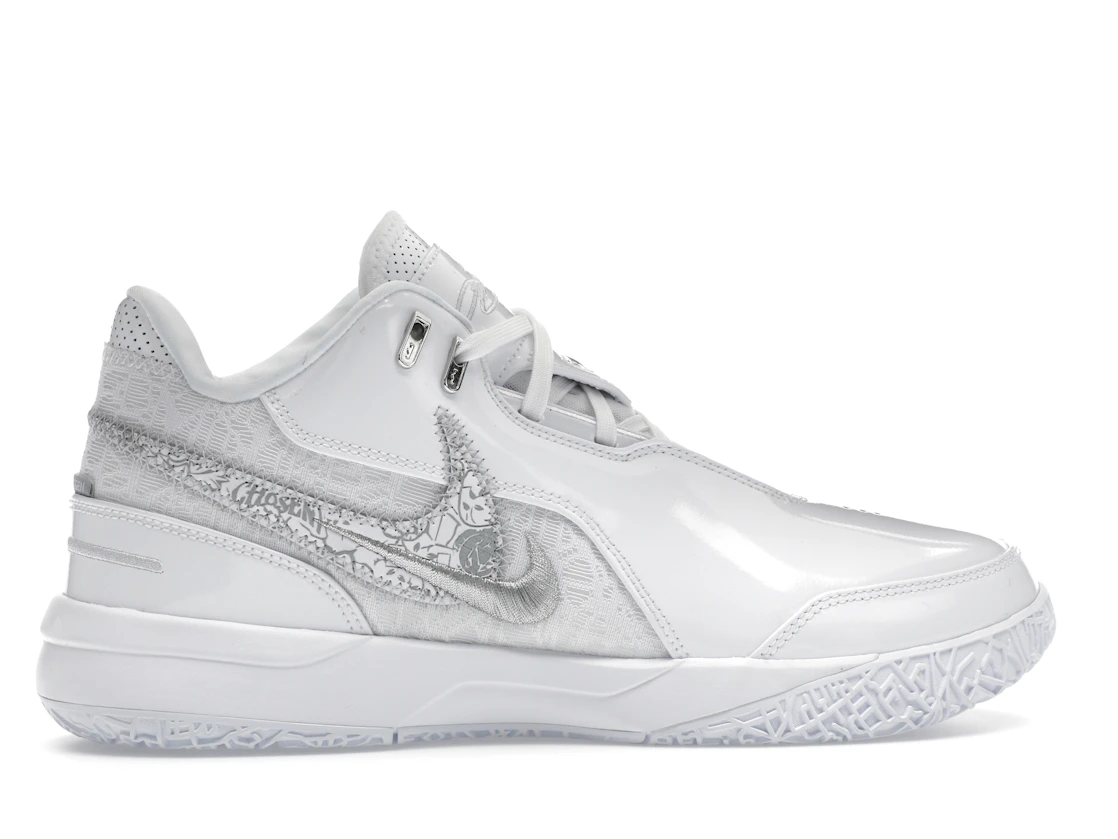 Vue 36 de Nike Zoom LeBron NXXT Gen AMPD White Silver