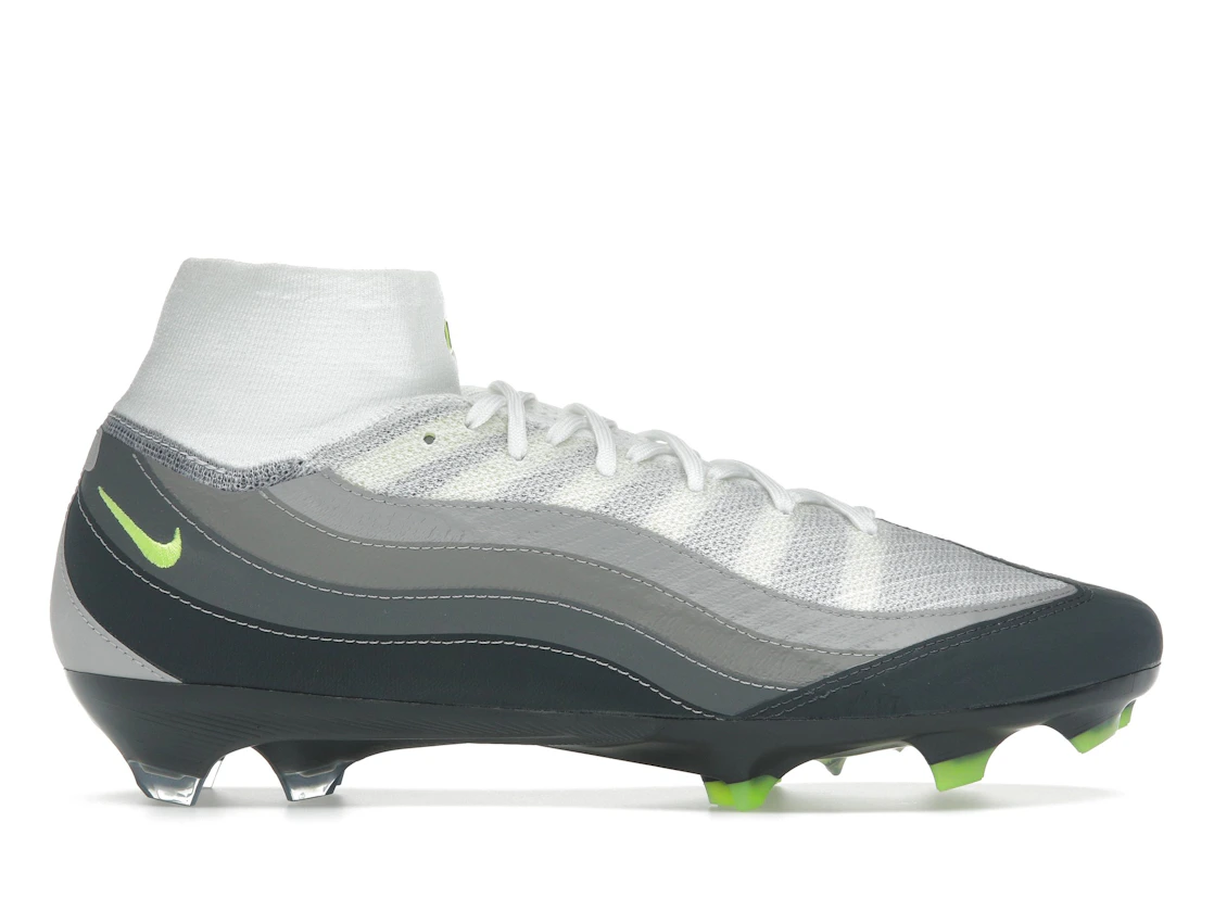 Vue 1 de Nike Zoom Mercurial Superfly 10 Elite SE FG Air Max 95 Neon