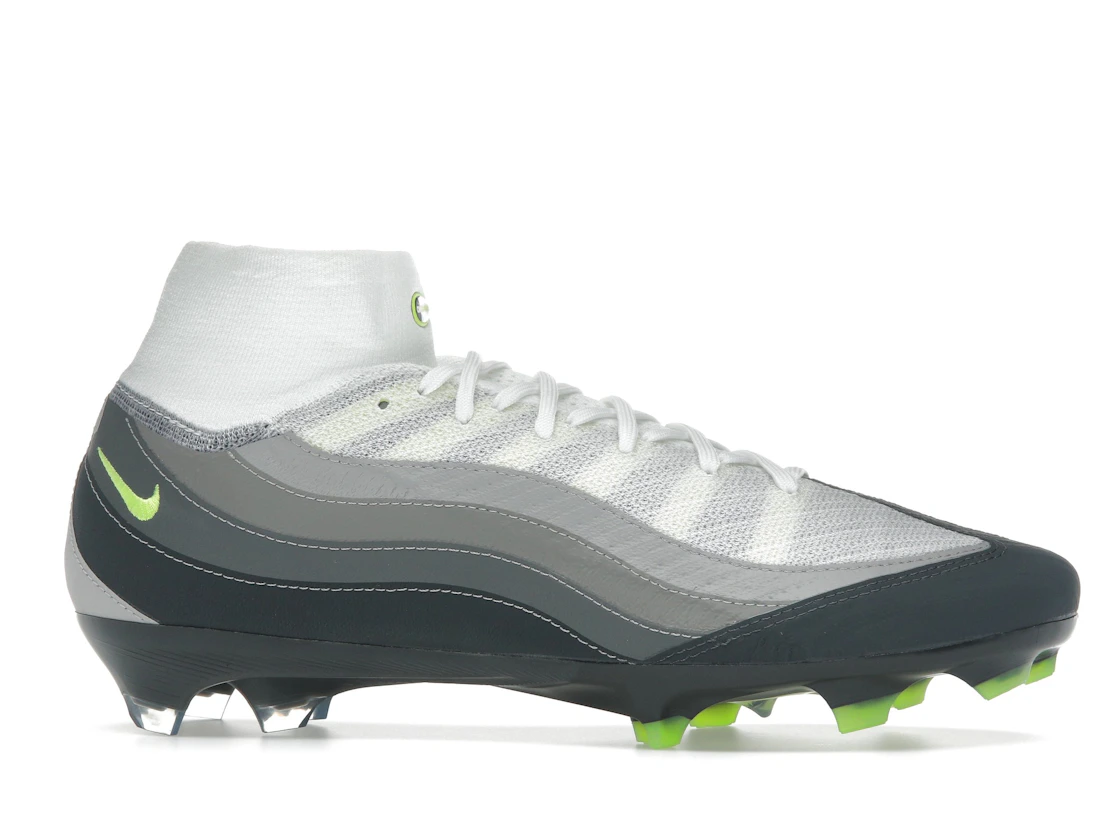 Vue 2 de Nike Zoom Mercurial Superfly 10 Elite SE FG Air Max 95 Neon