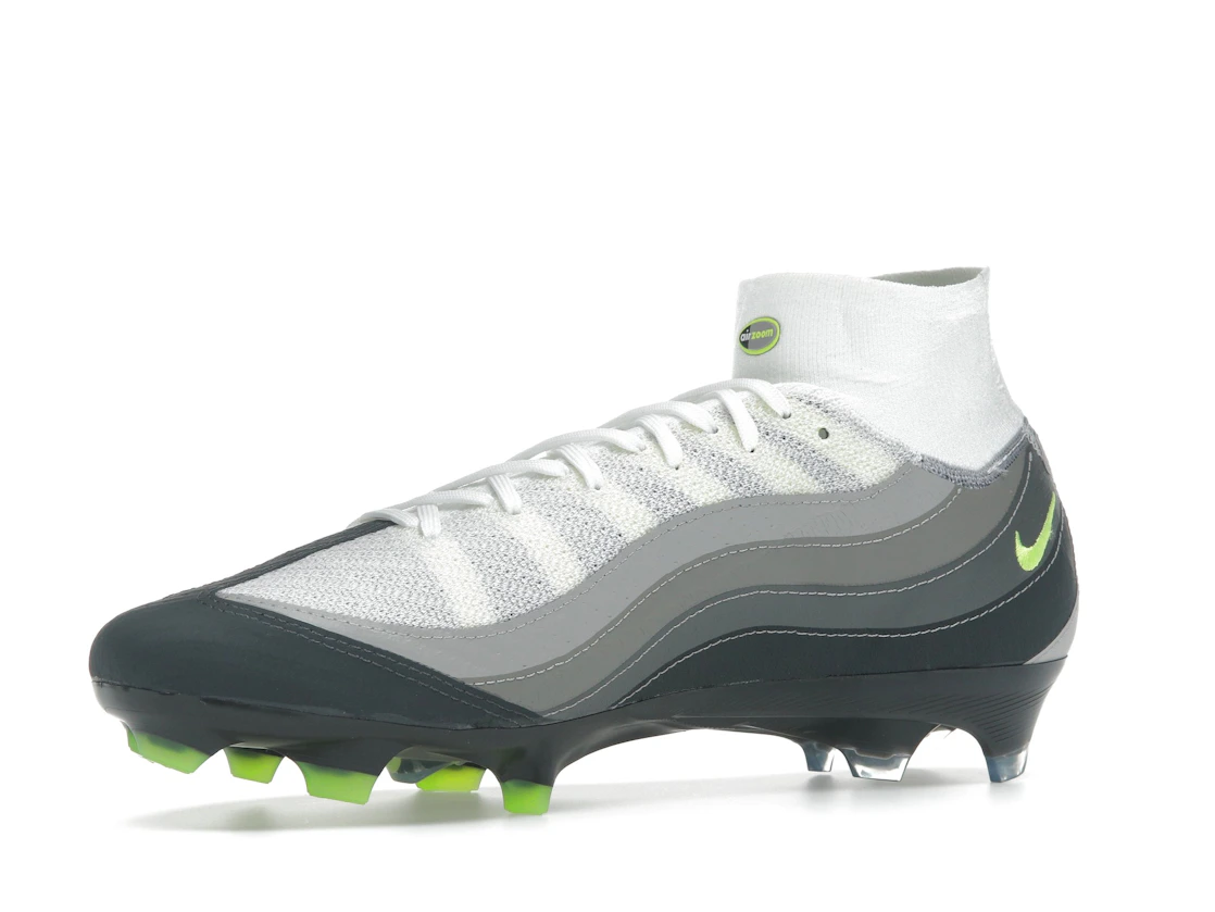 Vue 16 de Nike Zoom Mercurial Superfly 10 Elite SE FG Air Max 95 Neon