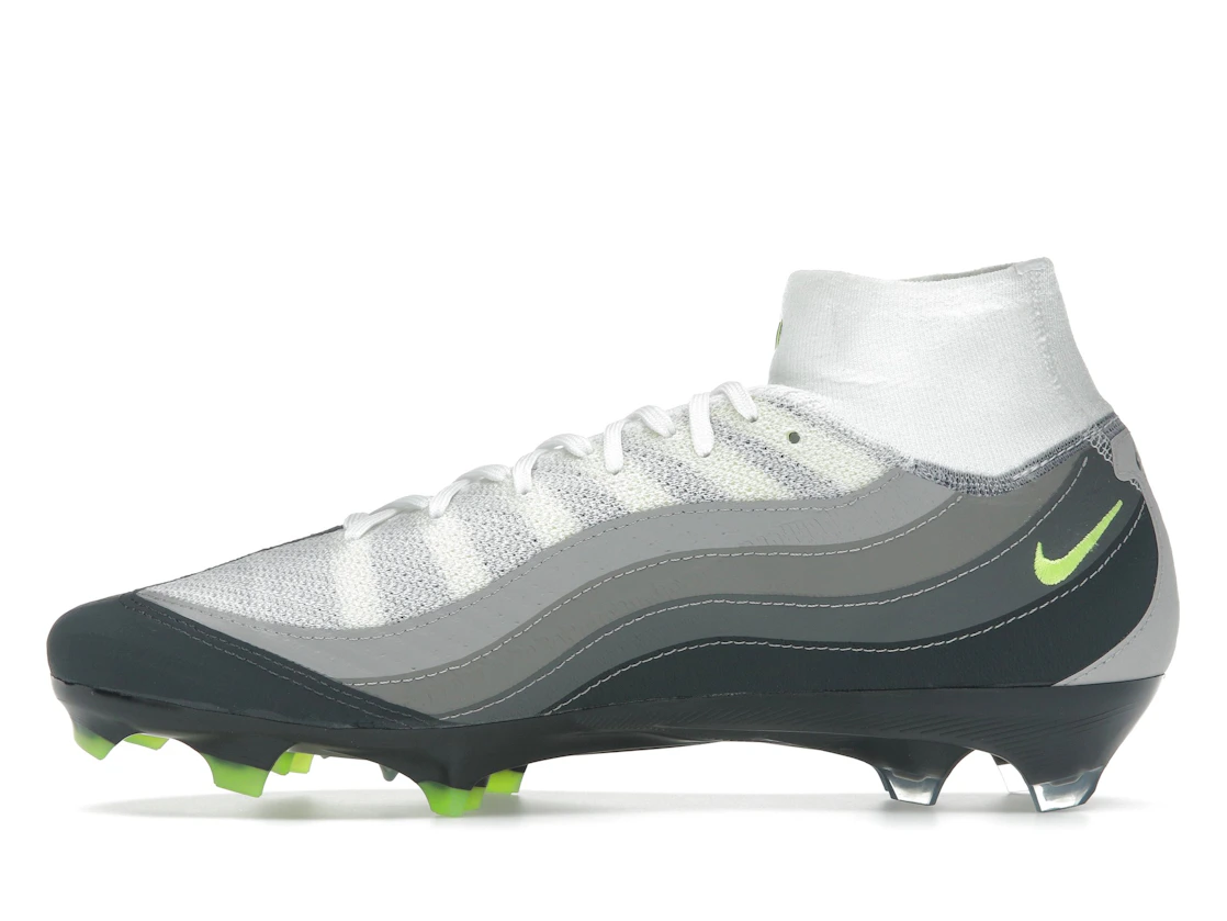 Vue 19 de Nike Zoom Mercurial Superfly 10 Elite SE FG Air Max 95 Neon