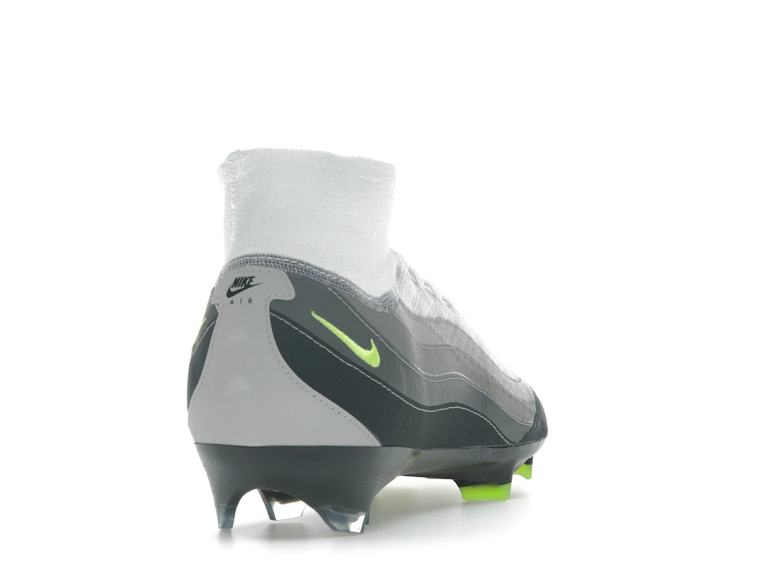 Vue 30 de Nike Zoom Mercurial Superfly 10 Elite SE FG Air Max 95 Neon