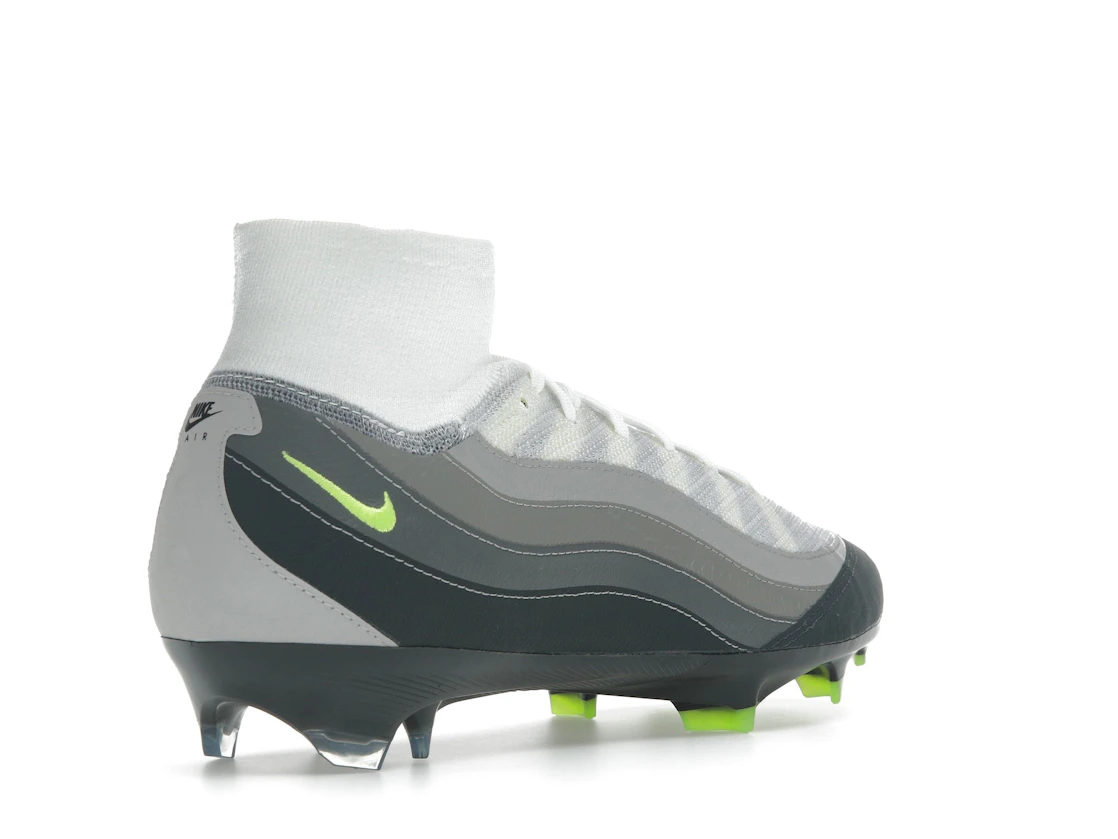 Vue 32 de Nike Zoom Mercurial Superfly 10 Elite SE FG Air Max 95 Neon