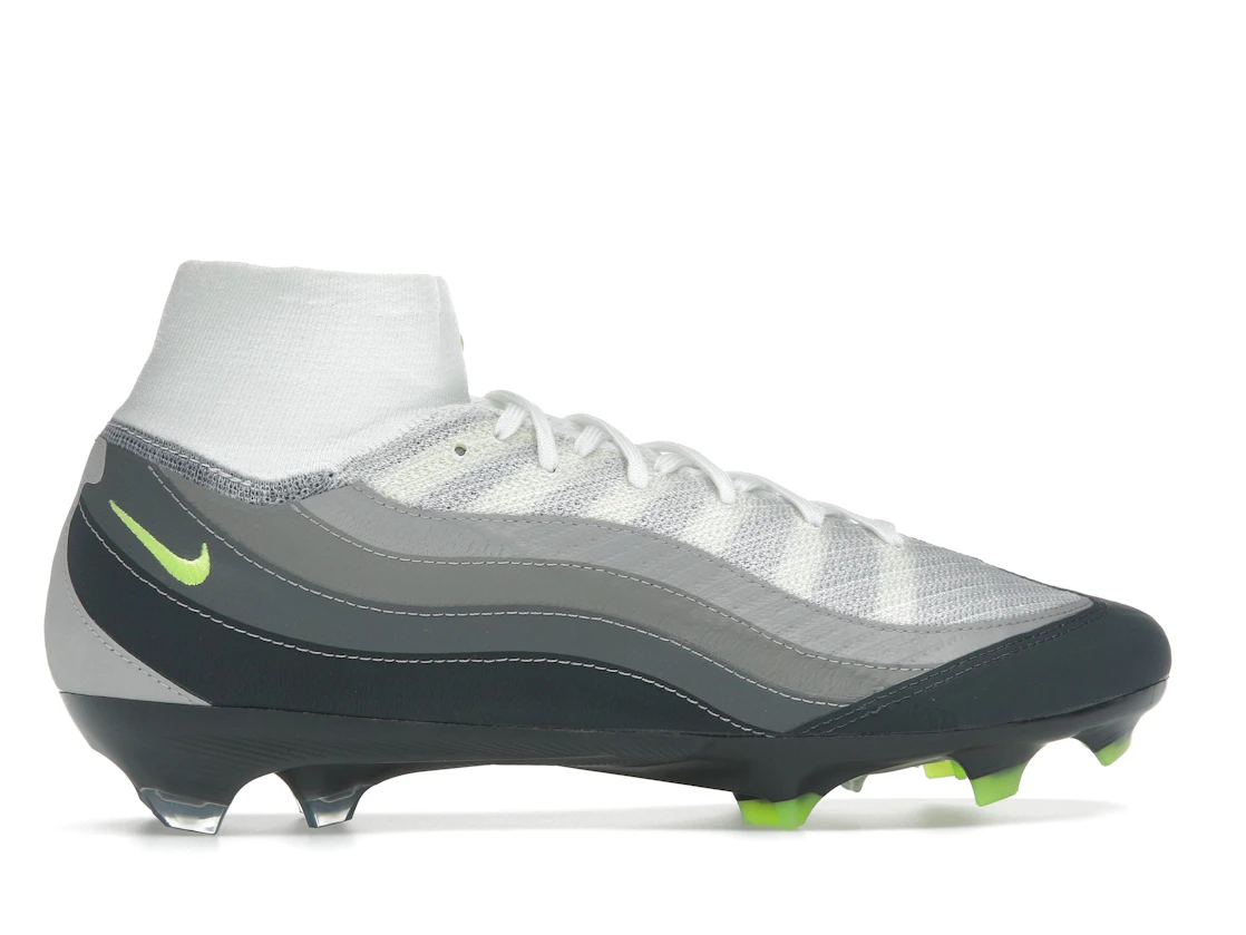 Vue 36 de Nike Zoom Mercurial Superfly 10 Elite SE FG Air Max 95 Neon