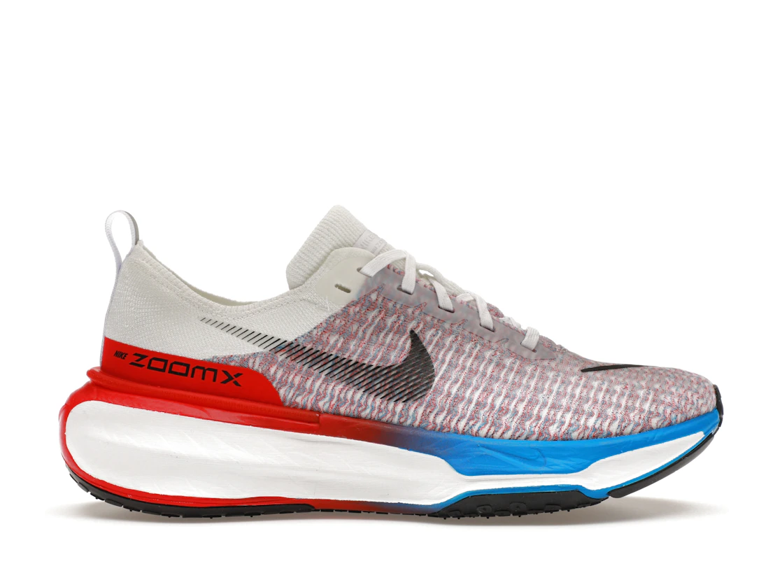 Vue 1 de Nike ZoomX Invincible Run 3 White University Red Photo Blue Black