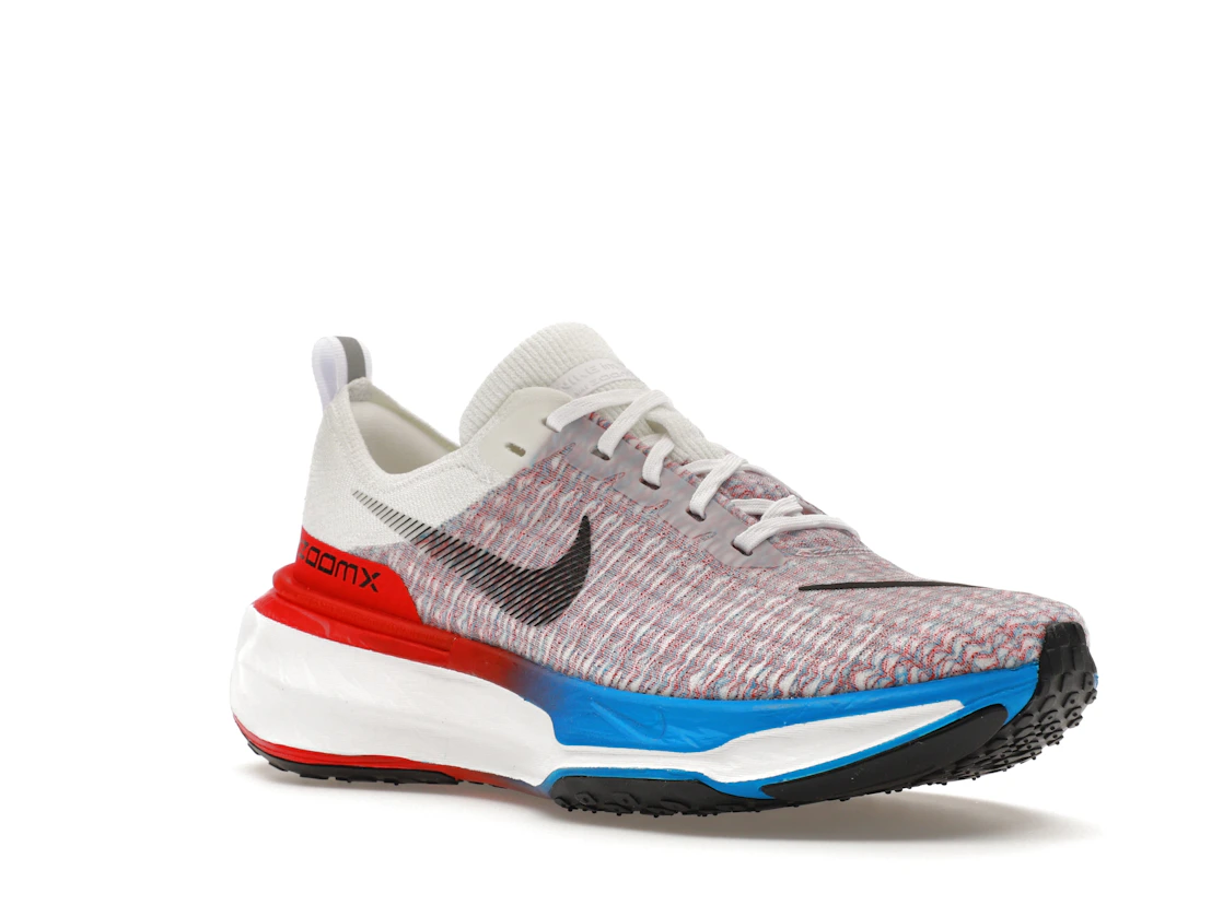 Vue 5 de Nike ZoomX Invincible Run 3 White University Red Photo Blue Black
