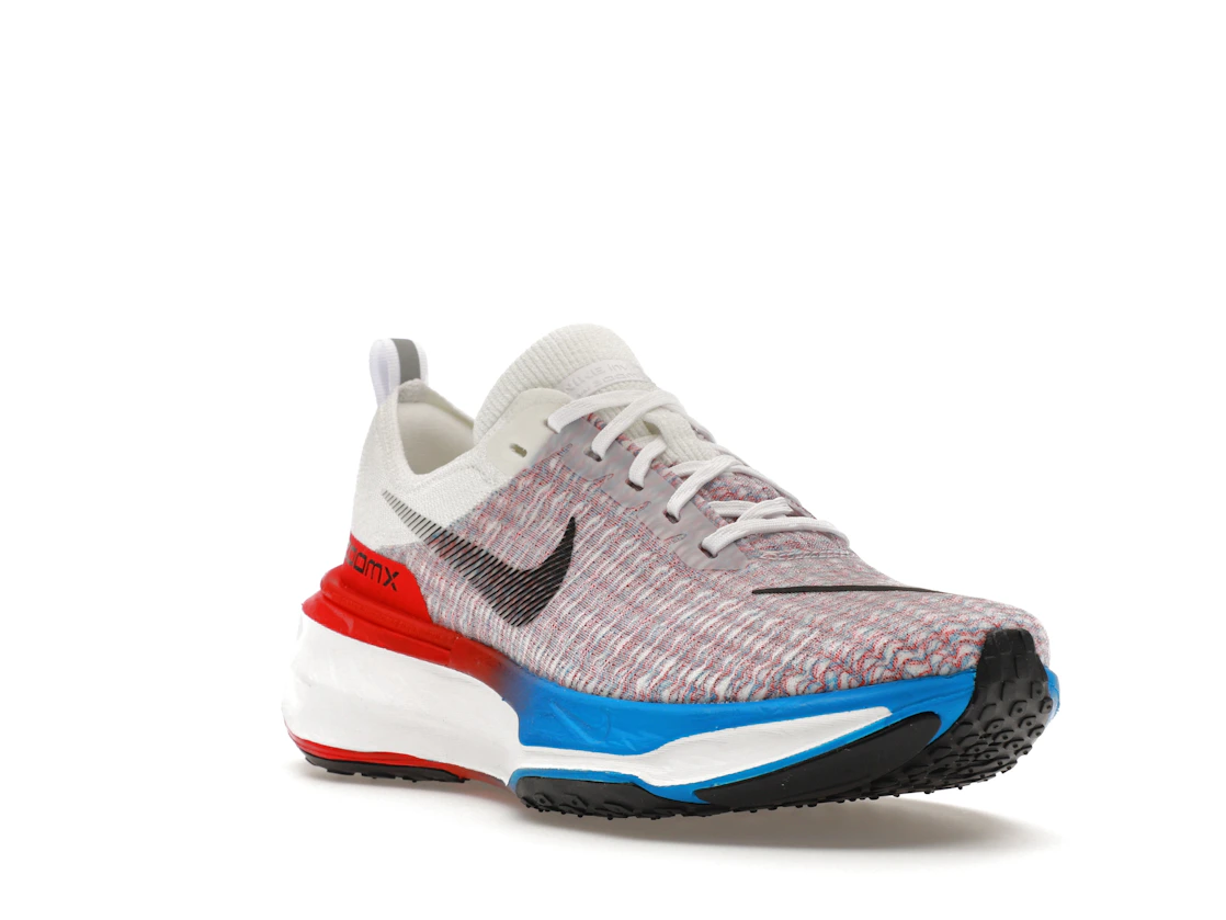 Vue 6 de Nike ZoomX Invincible Run 3 White University Red Photo Blue Black