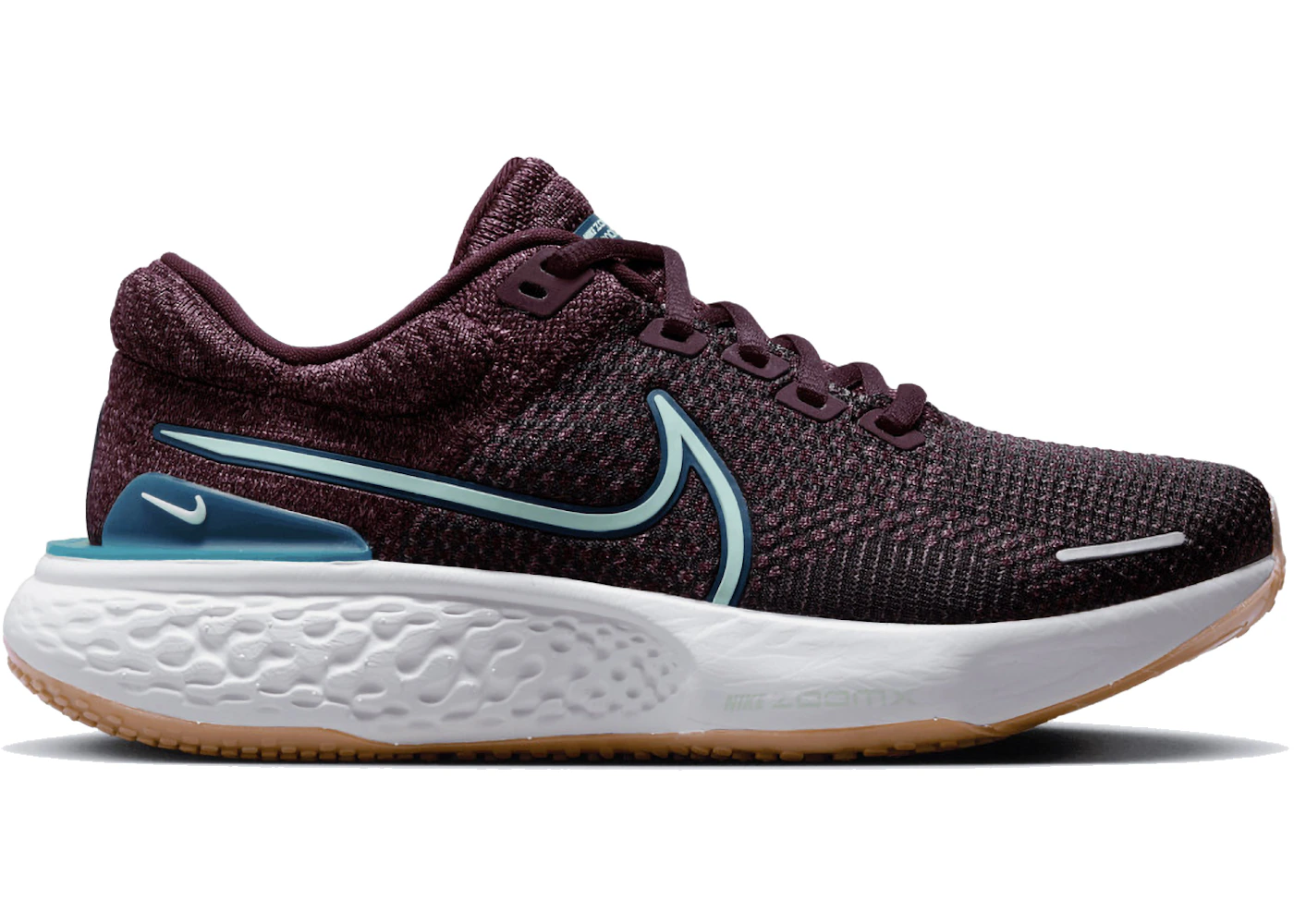 Nike ZoomX Invincible Run Flyknit 2 Burgundy Crush Mint Foam 