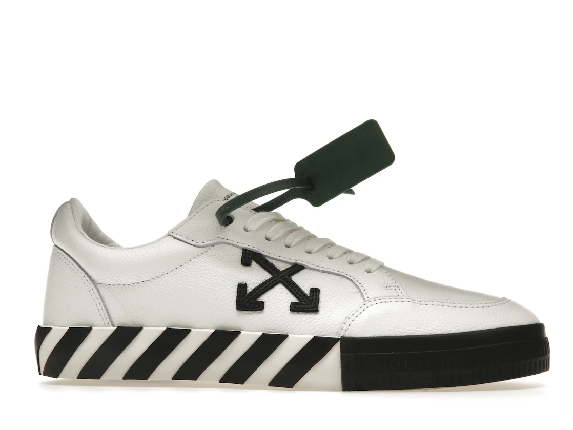 Vue 2 de OFF-WHITE Vulc Low Leather White Black SS22