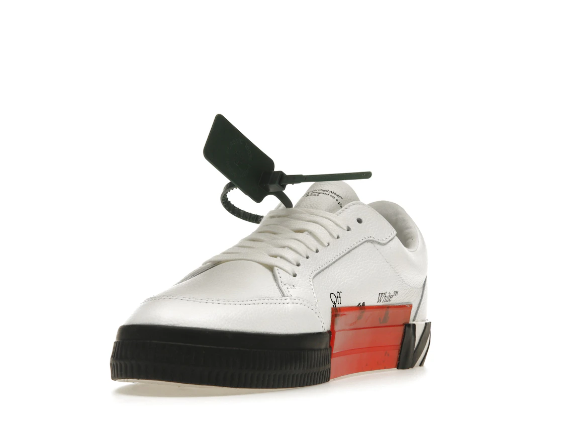 Vue 13 de OFF-WHITE Vulc Low Leather White Black SS22