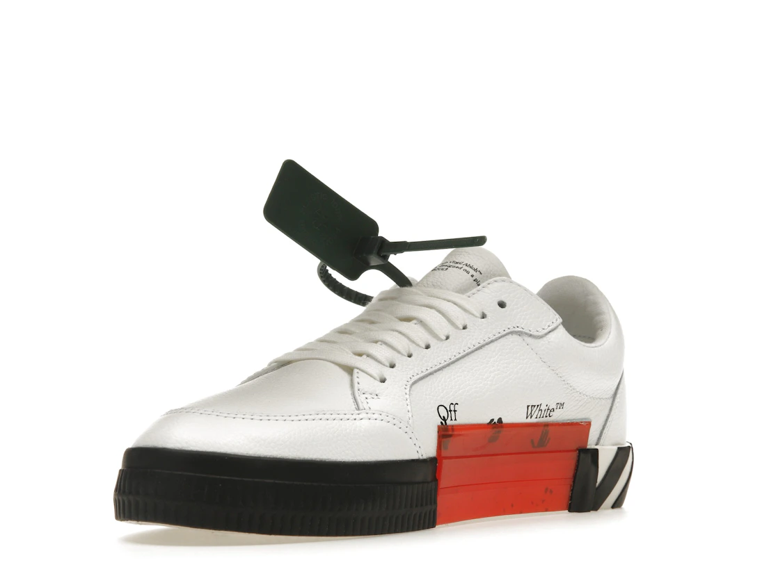 Vue 14 de OFF-WHITE Vulc Low Leather White Black SS22