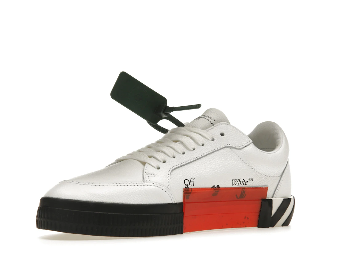 Vue 15 de OFF-WHITE Vulc Low Leather White Black SS22