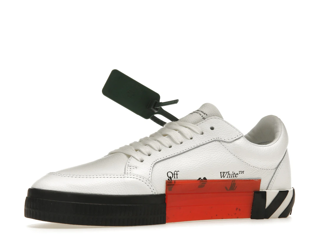 Vue 16 de OFF-WHITE Vulc Low Leather White Black SS22