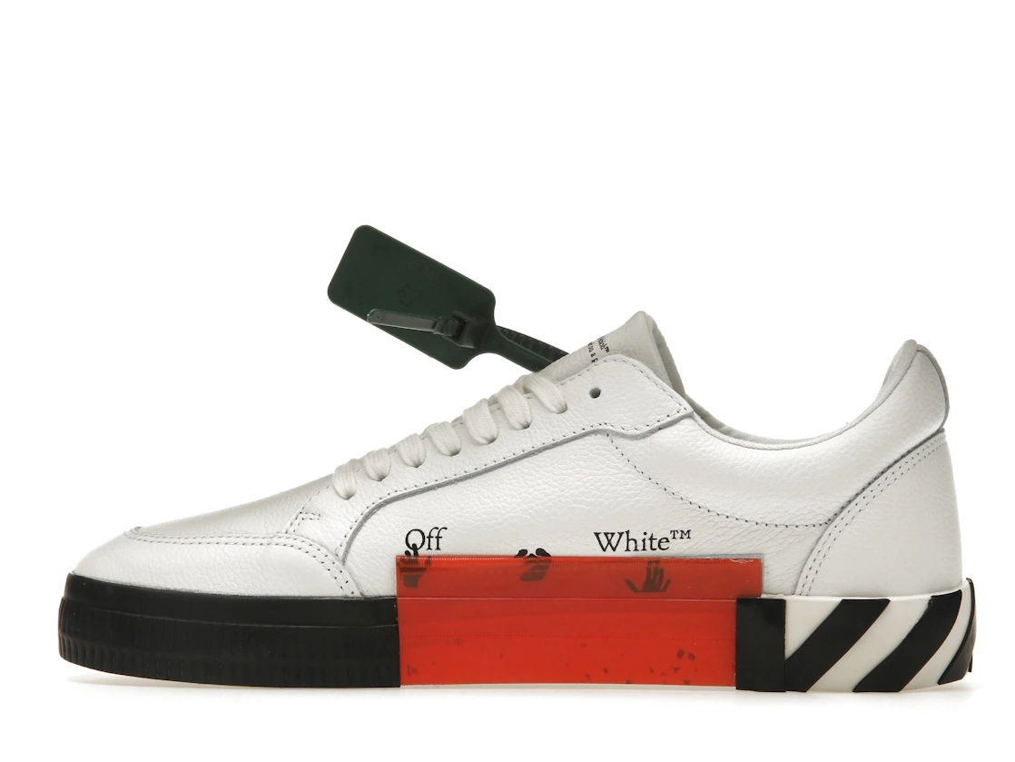 Vue 20 de OFF-WHITE Vulc Low Leather White Black SS22