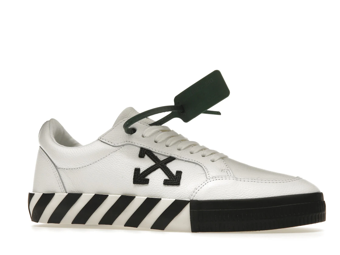 Vue 3 de OFF-WHITE Vulc Low Leather White Black SS22