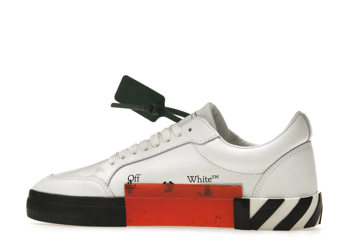 Vue 21 de OFF-WHITE Vulc Low Leather White Black SS22