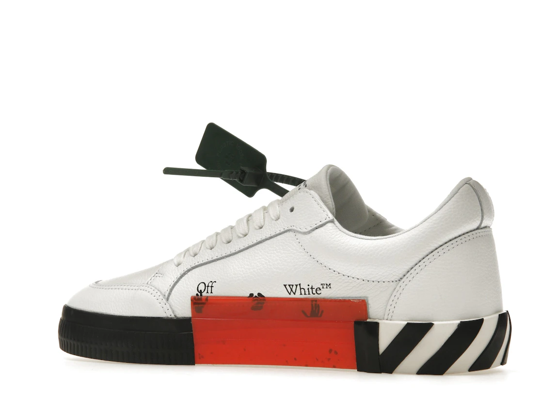 Vue 22 de OFF-WHITE Vulc Low Leather White Black SS22