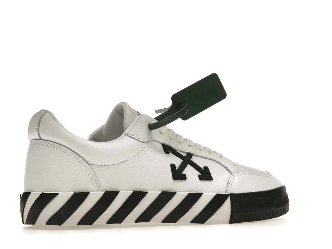Vue 34 de OFF-WHITE Vulc Low Leather White Black SS22