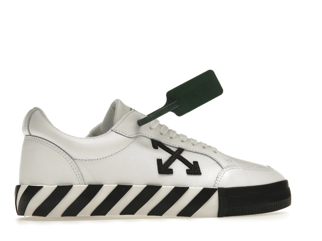 Vue 35 de OFF-WHITE Vulc Low Leather White Black SS22