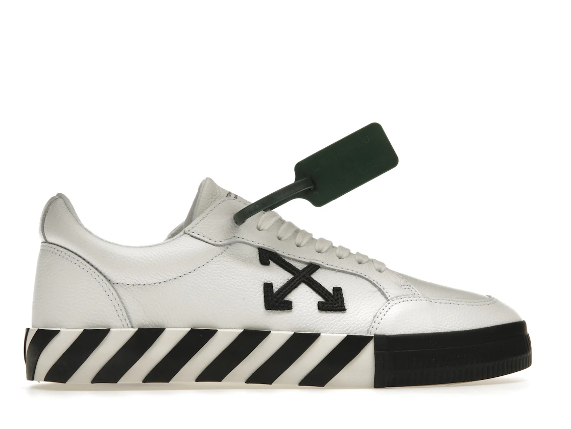 Vue 36 de OFF-WHITE Vulc Low Leather White Black SS22