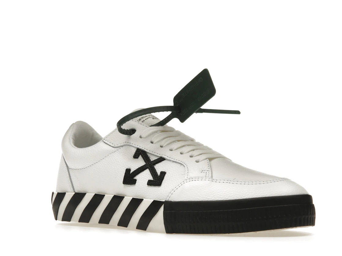Vue 5 de OFF-WHITE Vulc Low Leather White Black SS22