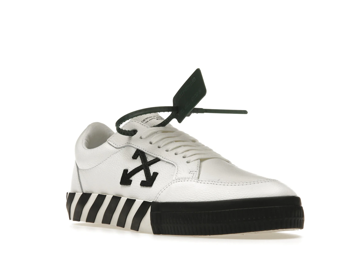 Vue 6 de OFF-WHITE Vulc Low Leather White Black SS22