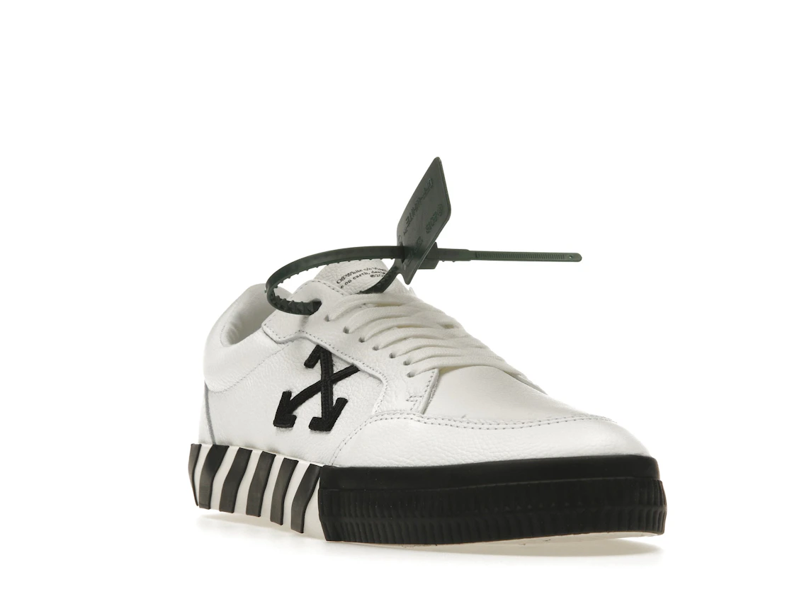 Vue 7 de OFF-WHITE Vulc Low Leather White Black SS22