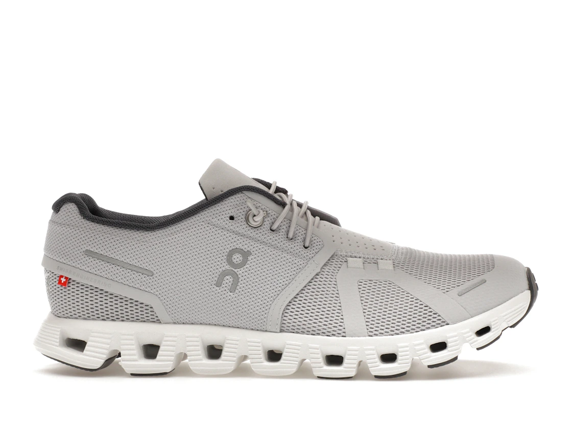 Vue 1 de On Running Cloud 5 Glacier Grey White