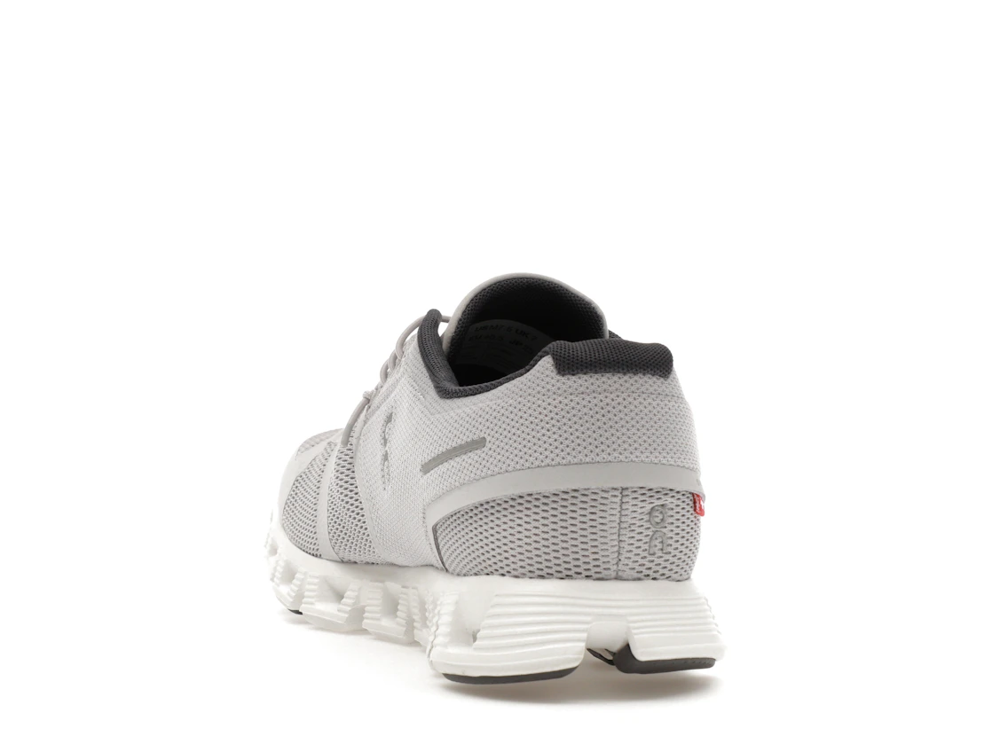 Vue 26 de On Running Cloud 5 Glacier Grey White