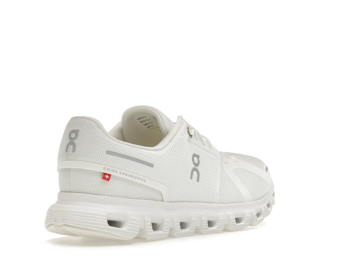 Vue 32 de On Running Cloud 6 All White