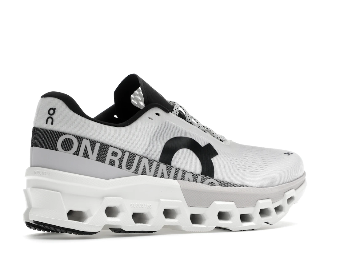 Vue 34 de On Running Cloudmonster 2 White Frost