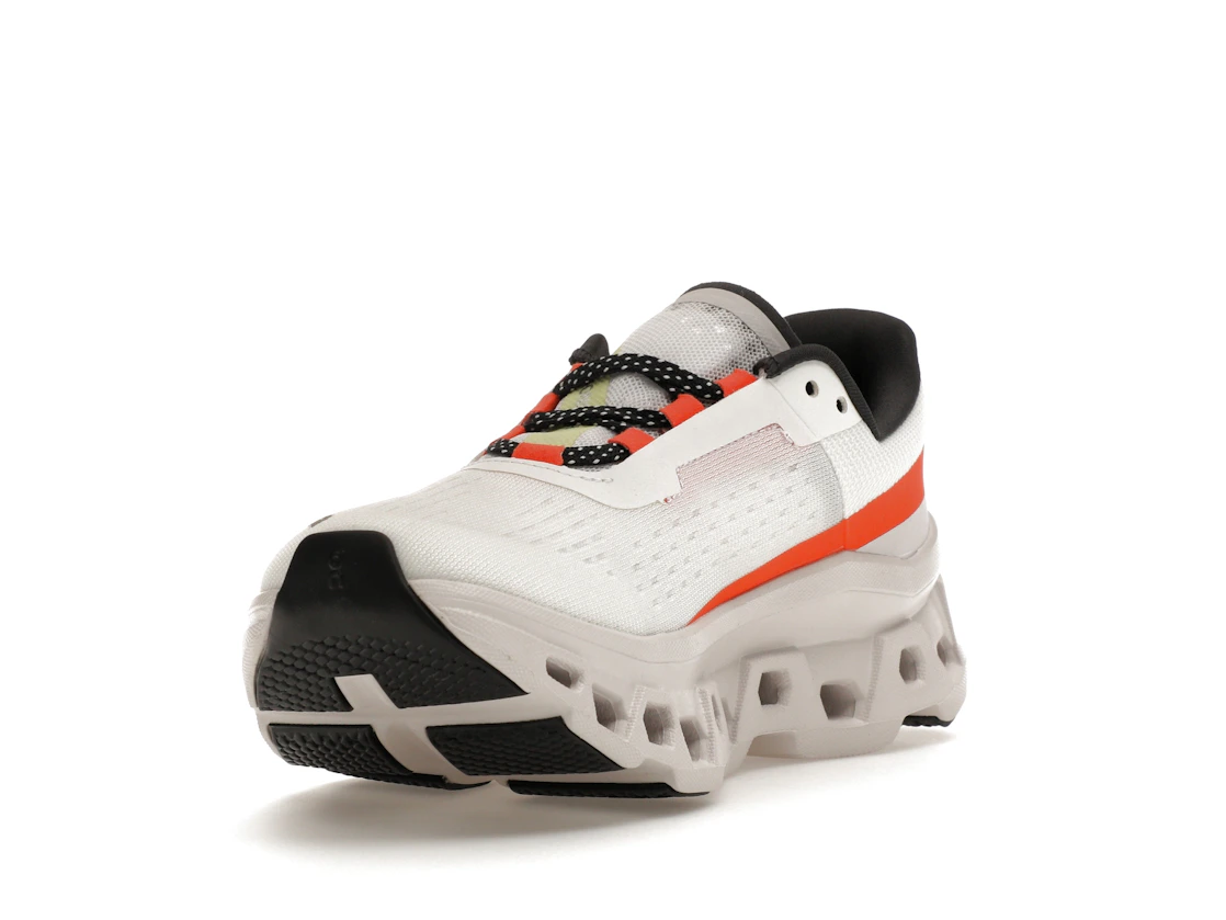 Vue 13 de On Running Cloudmonster Undyed-White Flame 