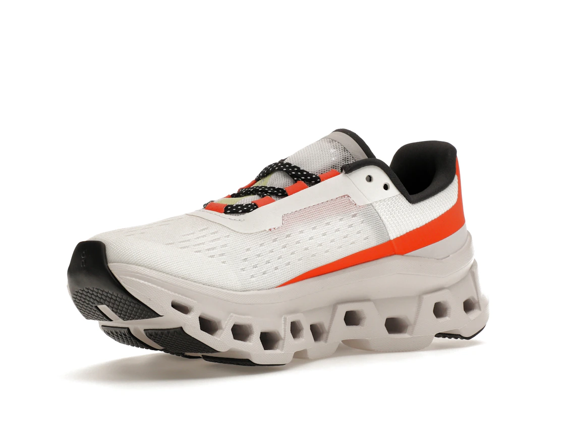 Vue 15 de On Running Cloudmonster Undyed-White Flame 