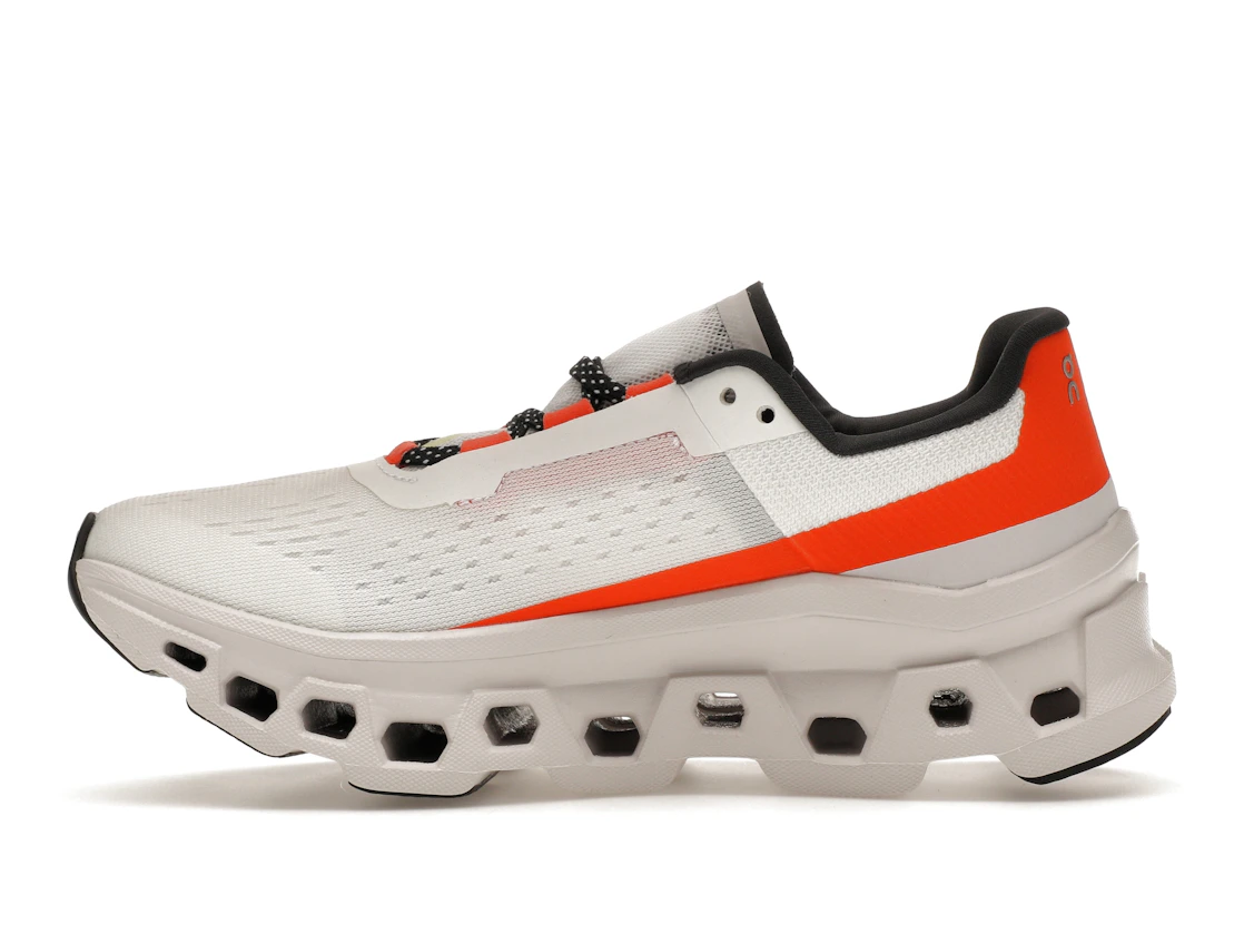 Vue 19 de On Running Cloudmonster Undyed-White Flame 